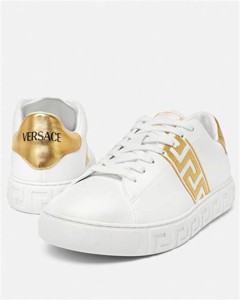 greca versace oro png|greca embroidered sneakers.